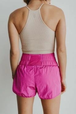 Henly Free People Way Home Short In Vivacious Violet