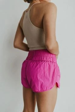 Henly Free People Way Home Short In Vivacious Violet