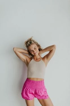 Henly Free People Way Home Short In Vivacious Violet