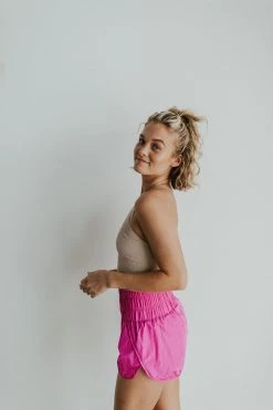 Henly Free People Way Home Short In Vivacious Violet