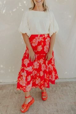 Henly Nena Gauze Top In Cream Tops