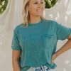 Henly Free People Vella Tee In Cypress Tops