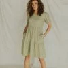 Henly XL/Plus Available *Greta Textured Babydoll In Olive