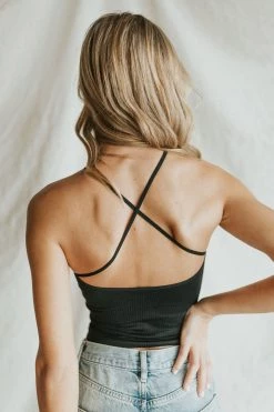 Henly Free People Mmkay Seamless Tank In Black