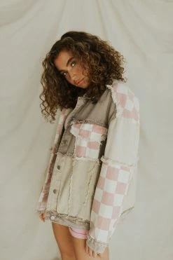 Henly Jackets/Shackets/Blazers Harlie Checkerboard Jacket