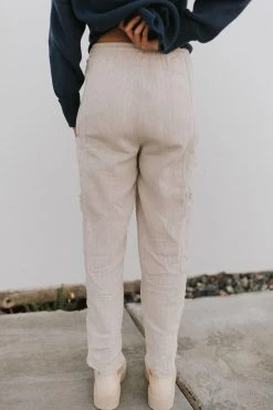 Henly *Free People Feelin' Good Utility Pull-On Pants In Natural