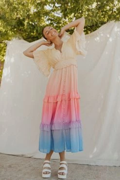 Henly Hot Spell Ombre Midi Dresses