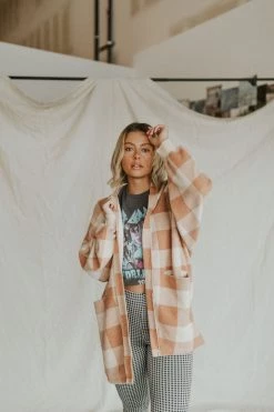 Henly Cardigans Free People Benji Cardi In Camel Combo