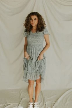Henly Dresses Give A Little Love Midi In Powder Blue