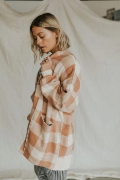 Henly Cardigans Free People Benji Cardi In Camel Combo