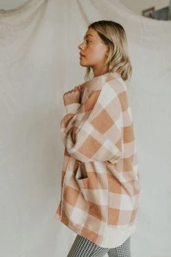 Henly Cardigans Free People Benji Cardi In Camel Combo