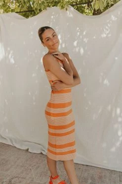Henly Marmalade Ribbed Dress Dresses