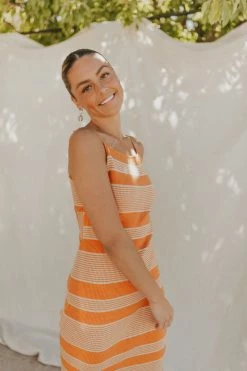 Henly Marmalade Ribbed Dress Dresses