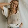 Henly Sweaters Free People Hoopla Vest In Tropical Fruit Combo