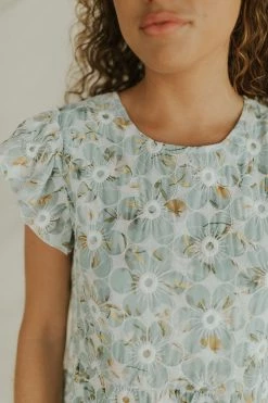 Henly Burst Embroidered Dress In Baby Blue Dresses