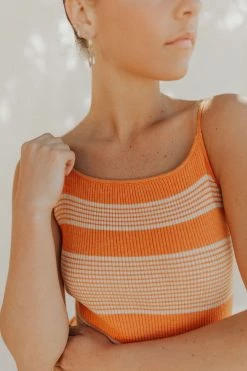 Henly Marmalade Ribbed Dress Dresses