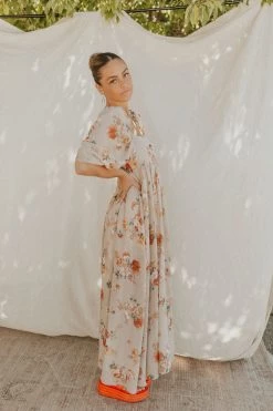 Henly Don't Look Back Floral Midi Dresses