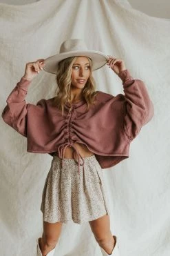 Henly Sweaters Free People Bae Pullover In Summer Sparrow