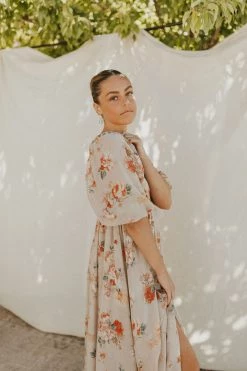 Henly Don't Look Back Floral Midi Dresses