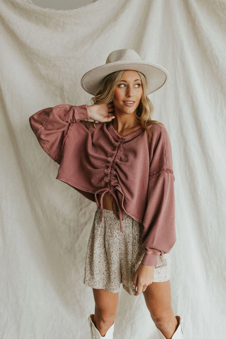 Henly Sweaters Free People Bae Pullover In Summer Sparrow