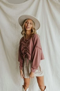 Henly Sweaters Free People Bae Pullover In Summer Sparrow