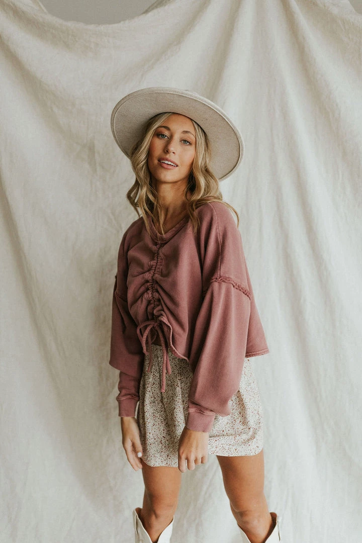 Henly Sweaters Free People Bae Pullover In Summer Sparrow