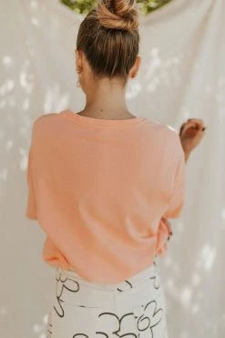 Henly Graphics Le Soleil Graphic Tee In Dusty Salmon