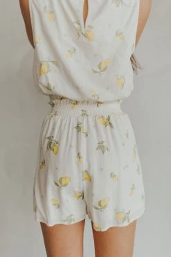 Henly Lemon Zest Shorts In Ivory Pants/Shorts