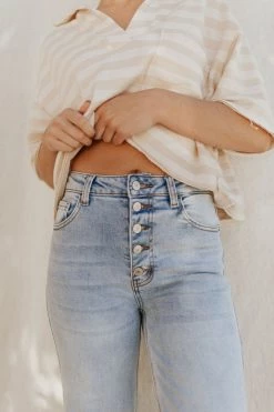 Henly Emilia High Rise Cropped Jeans Denim