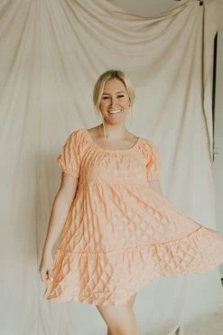 Henly SALE *Astrid Babydoll Dress In Cantaloupe