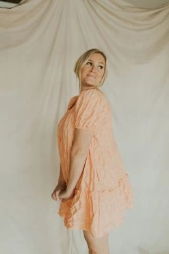 Henly SALE *Astrid Babydoll Dress In Cantaloupe