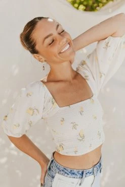 Henly Lemon Zest Smocked Blouse SETS