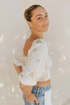 Henly Lemon Zest Smocked Blouse SETS