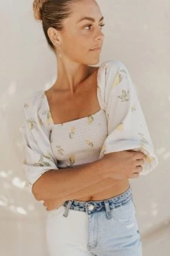 Henly Lemon Zest Smocked Blouse SETS