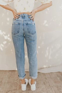 Henly Denim Noni High Rise Color Block Jeans
