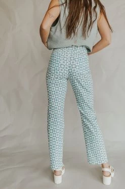 Henly Daisy Days Print Pants In Blue
