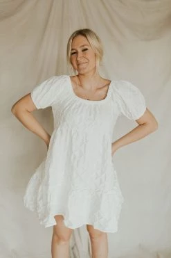 Henly Dresses Astrid Babydoll Dress In White