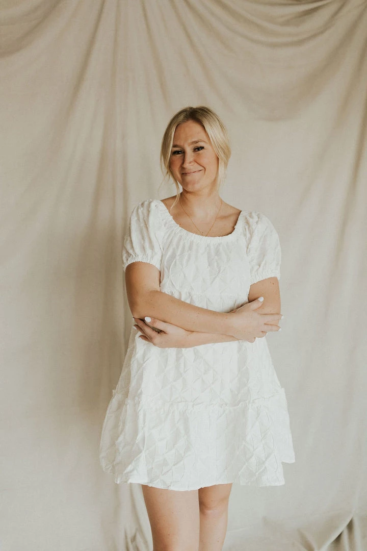 Henly Dresses Astrid Babydoll Dress In White