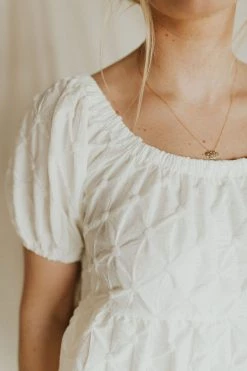 Henly Dresses Astrid Babydoll Dress In White