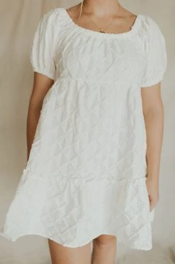 Henly Dresses Astrid Babydoll Dress In White