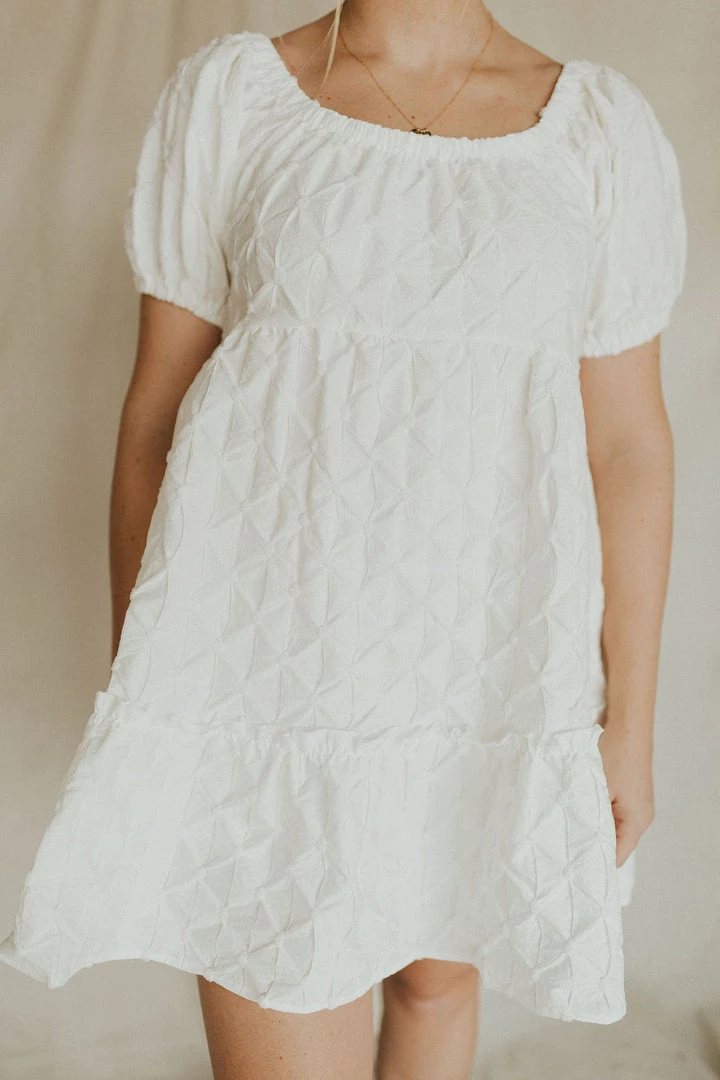 Henly Dresses Astrid Babydoll Dress In White