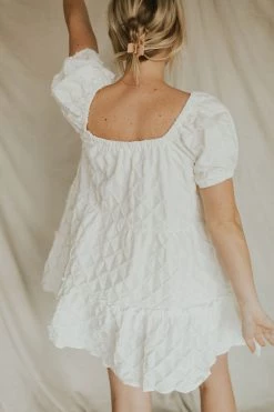 Henly Dresses Astrid Babydoll Dress In White