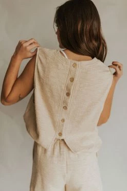 Henly SETS Ready Set Go Top In Oatmeal