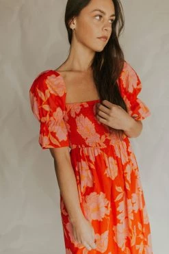 Henly Red Hot Chili Poppies DRESS