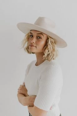 Henly Mont Blanc Fedora In Cream