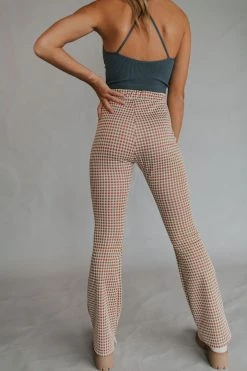 Henly *Zoe Gingham Flare Pants