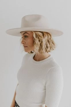 Henly Mont Blanc Fedora In Cream