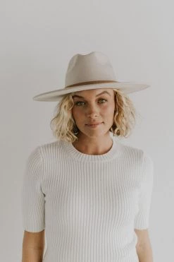 Henly Mont Blanc Fedora In Cream