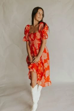 Henly Red Hot Chili Poppies DRESS