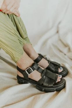 Henly Free People Brooks Fisherman Sandal In Black